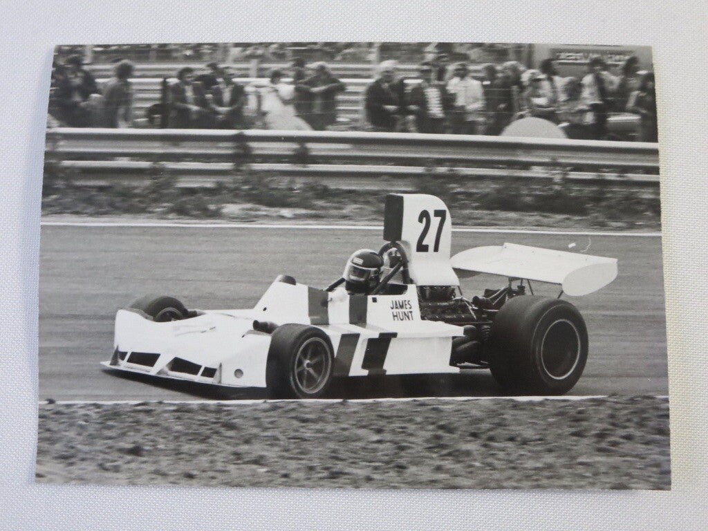 Vintage 1973 Dutch Grand Prix Racing Photograph Photo - James Hunt March Ford