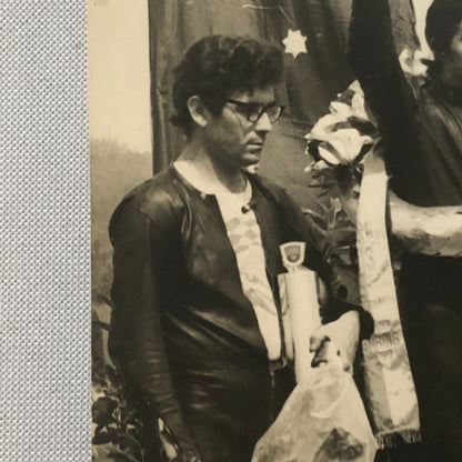 Vintage Motorcycle Racing Photo photograph Germany Race Winner