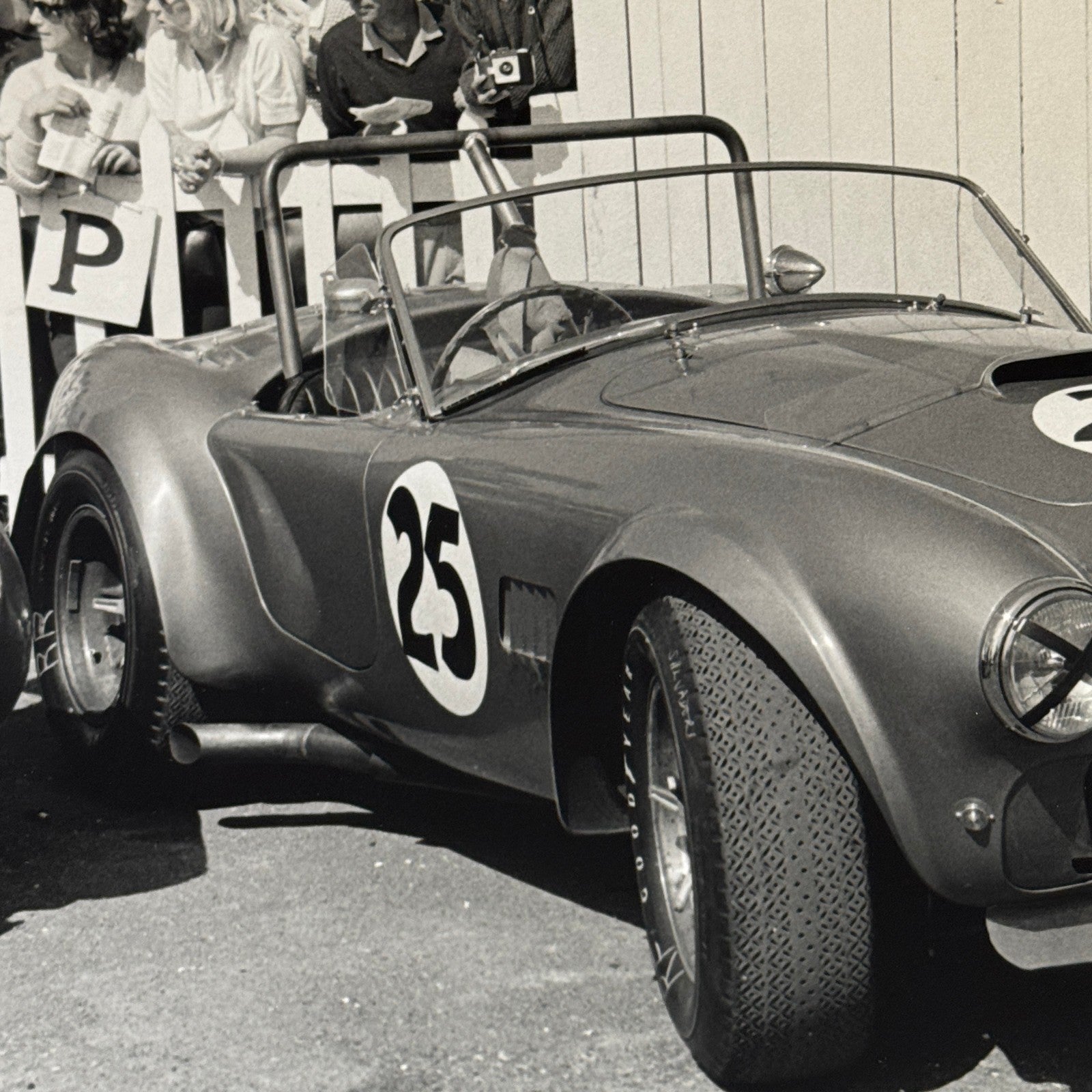 Shelby Cobra Racing Photo Roy Salvadori 1964 TT Race Photograph Modern Print