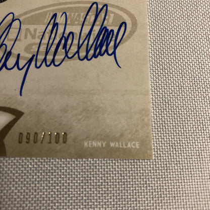 2011 Press Pass Fanfare Autograph Kenny Wallace Signed Signature Auto NASCAR
