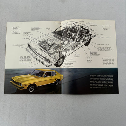 Capri 2000 and Capri V6 Car Sales Brochure Catalog Advertising Mercury Capri