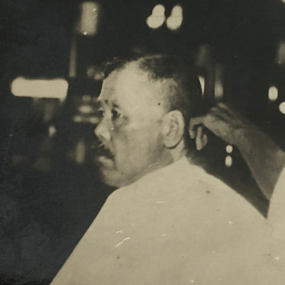 Press Photo Photograph Japanese Premier Wakatsuki Reijirō Haircut Barber