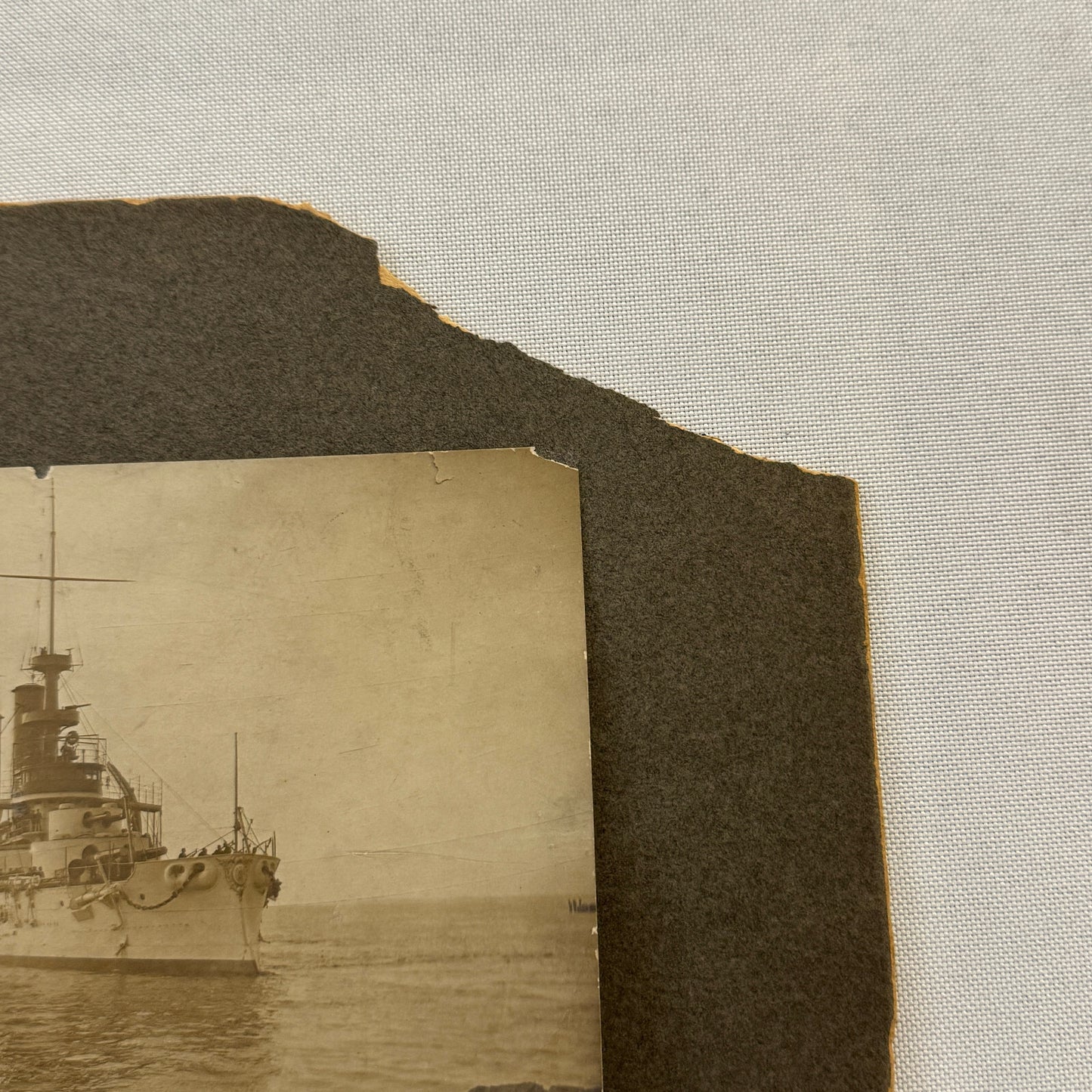 Vintage Boat Ship Photograph Nautical Antique Photo On Board