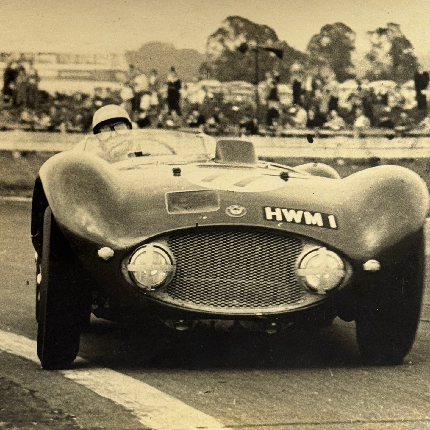Vintage Racing Photo Goodwood BARC Race 1956 HWM 1 Jaguar Noel Cunningham Reid