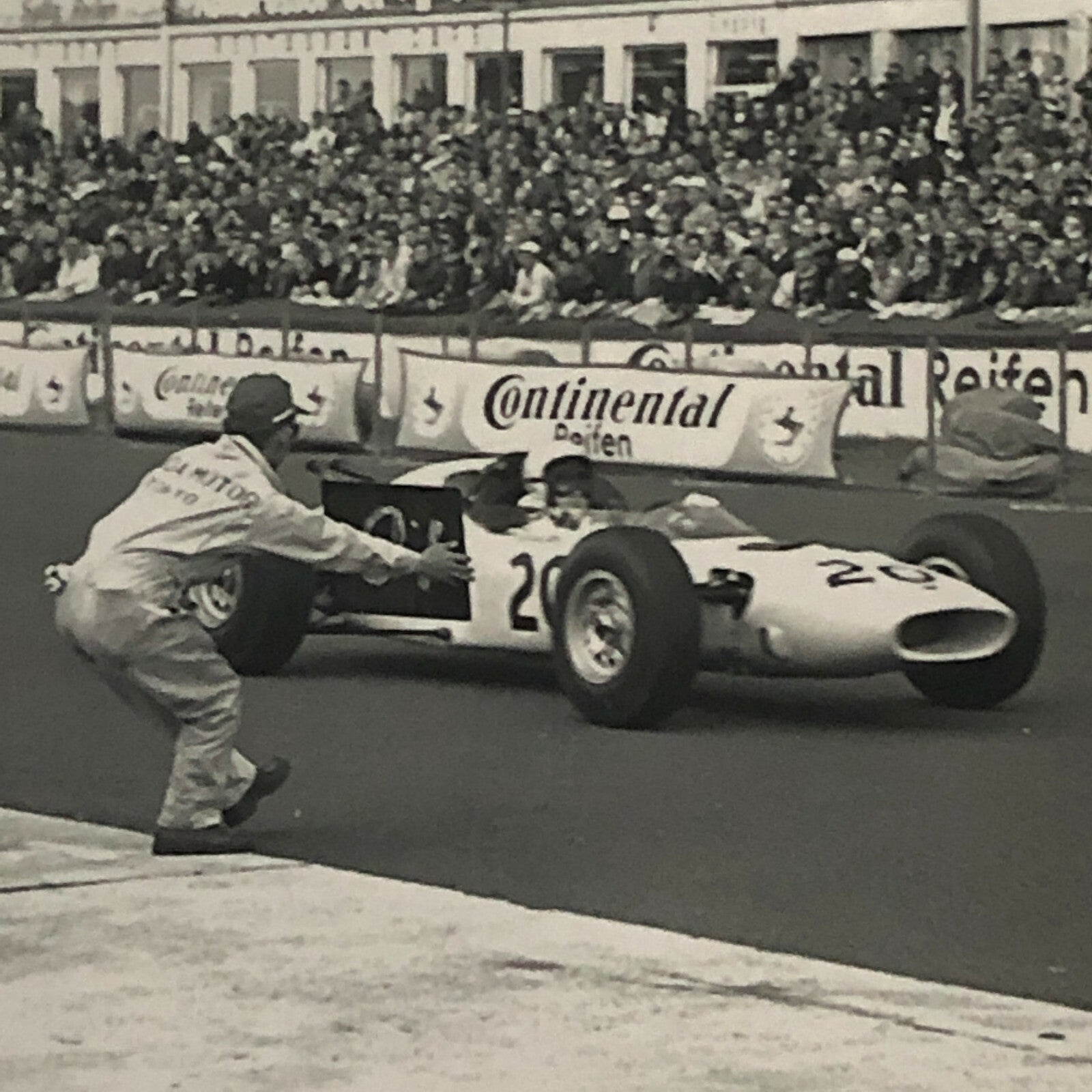Vintage Ronnie Bucknum Honda Racing Driver Photo Photograph Print 