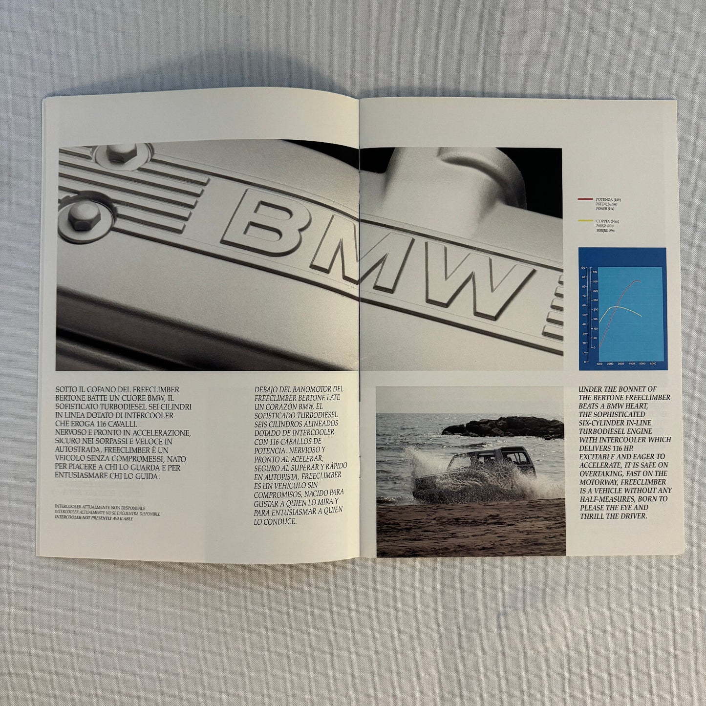 1991 Bertone Freeclimber SUV Sales Brochure BMW Engine Bertone Free Climber