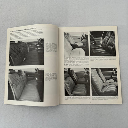 1973 Pontiac ACCESSORIES Sales Brochure Catalog Firebird Ventura GTO Catalina +