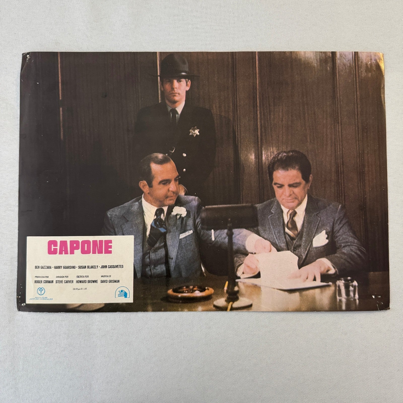 Vintage Movie Lobby Card Poster Lot CAPONE Spanish Lot 6x 1975