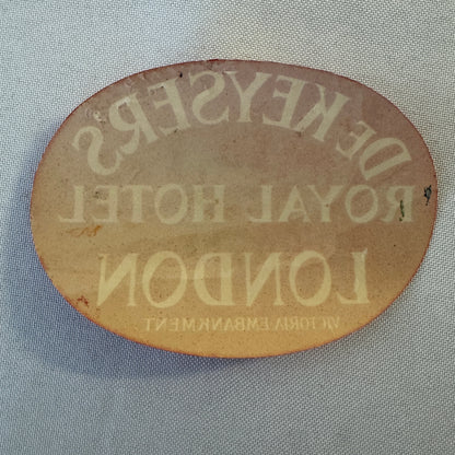 Vintage Hotel Travel Luggage Label De Keyser's Royal Hotel London