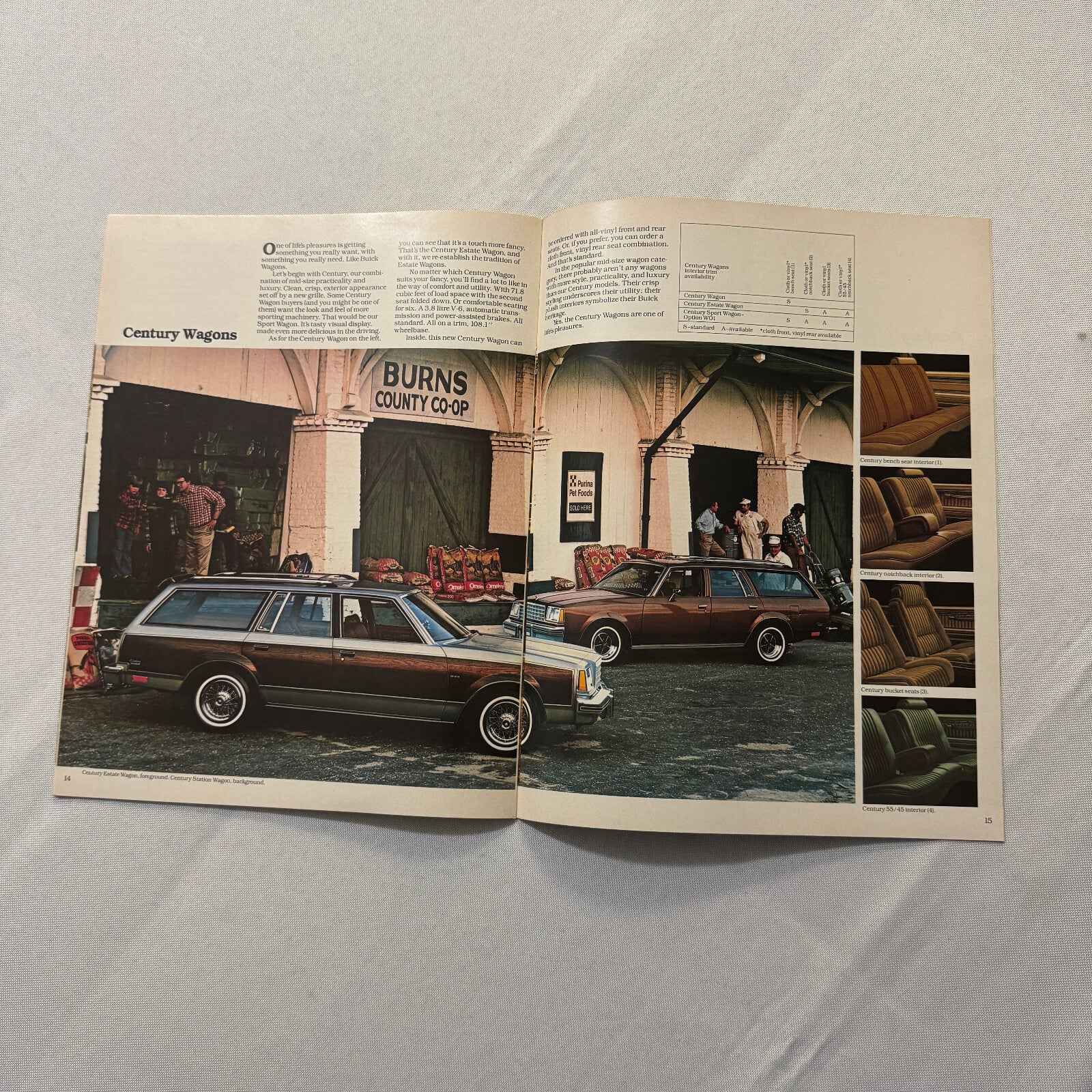 1980 Buick Regal and Century Car Sales Brochure Catalog Advertising