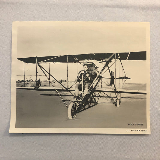 United States Air Force Curtiss Airplane Aircraft Photo Print Vintage