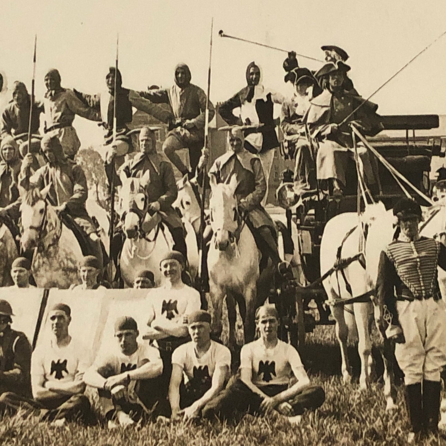 Vintage Press Photo Photograph Scots Greys Military Pageant Horses 1934 LNA