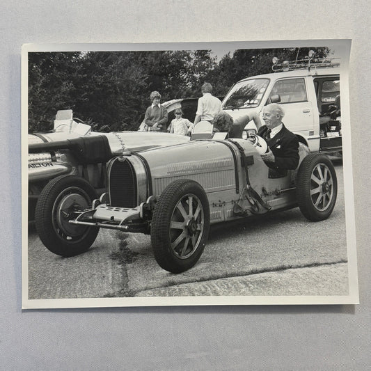 Vintage Bugatti Racing Car Photo Photograph Historic Event Modern Print