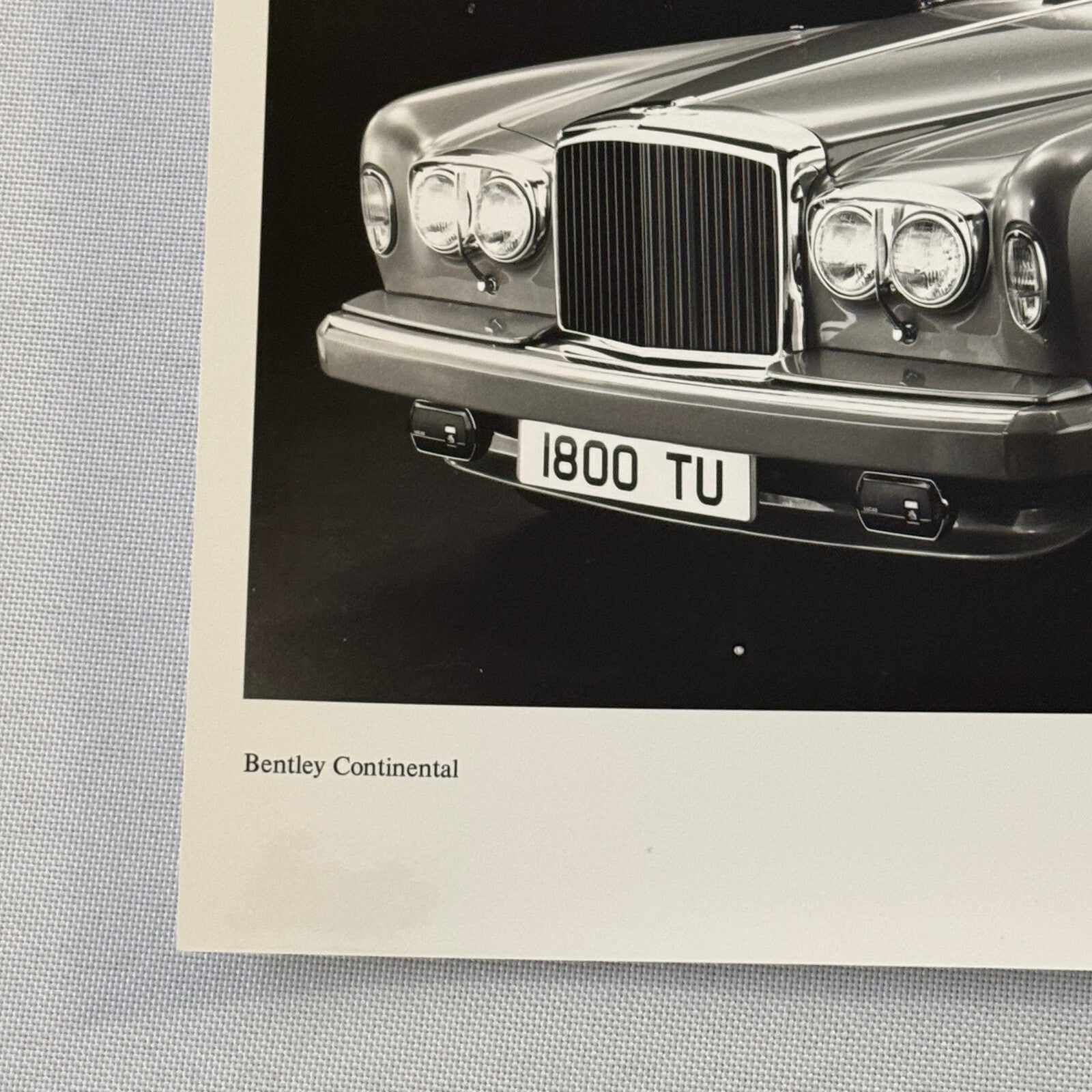 Bentley Continental Convertible Car Factory Press Photo Photograph