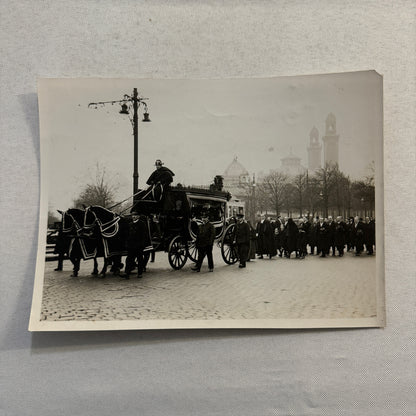 French Funeral Procession Horse Wagon Hearse Louis Loucheur Press Photo 1931