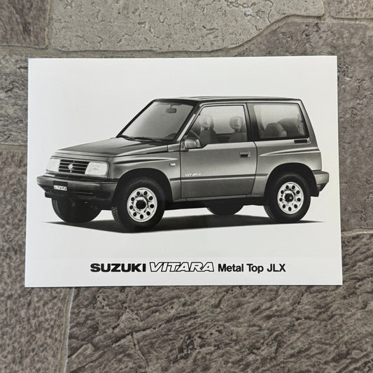 Suzuki Vitara Metal Top JLX Factory Press Photo Photograph Suzuki Sidekick