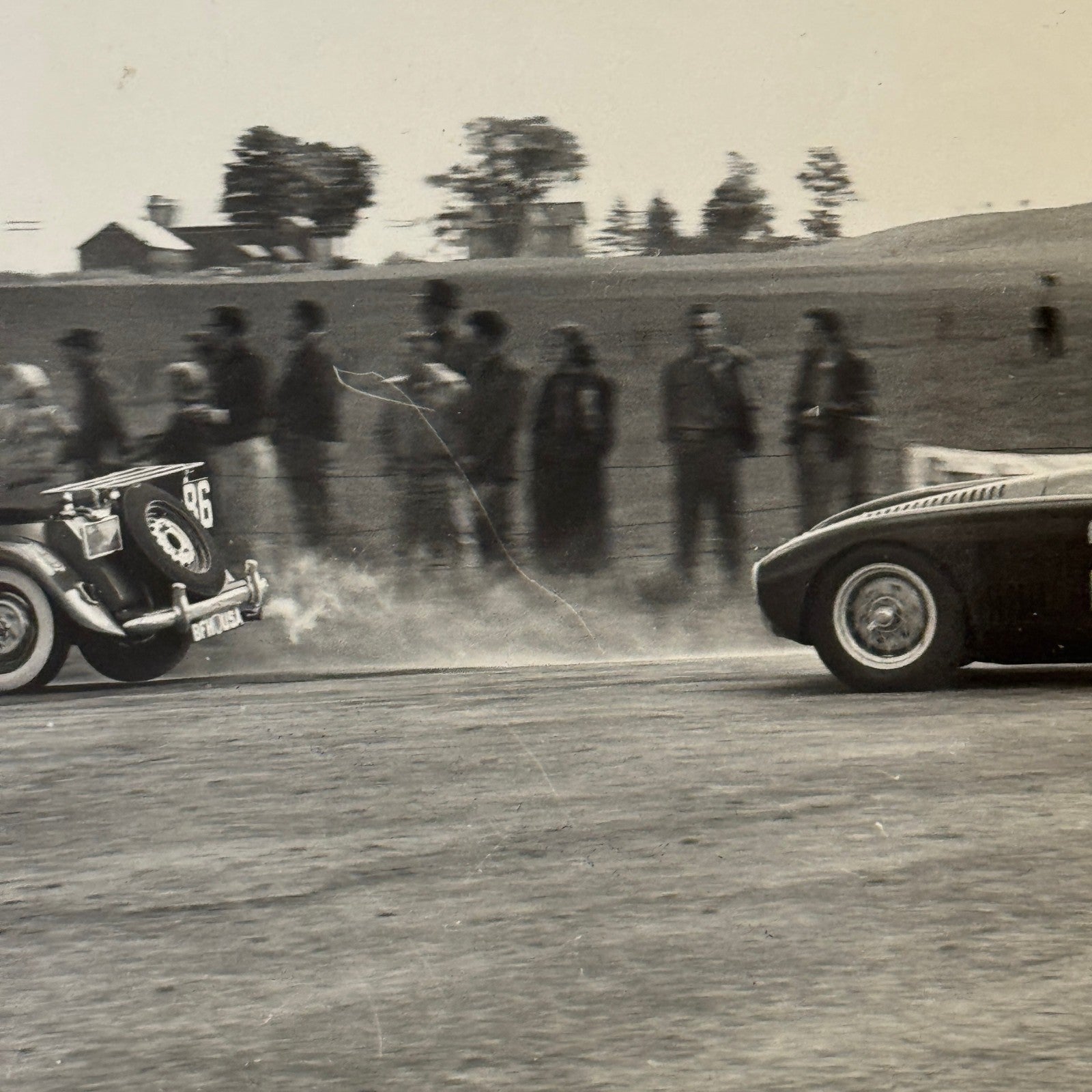 Vintage Racing Photo Photograph OSCA and MG Cars Car Motorsport