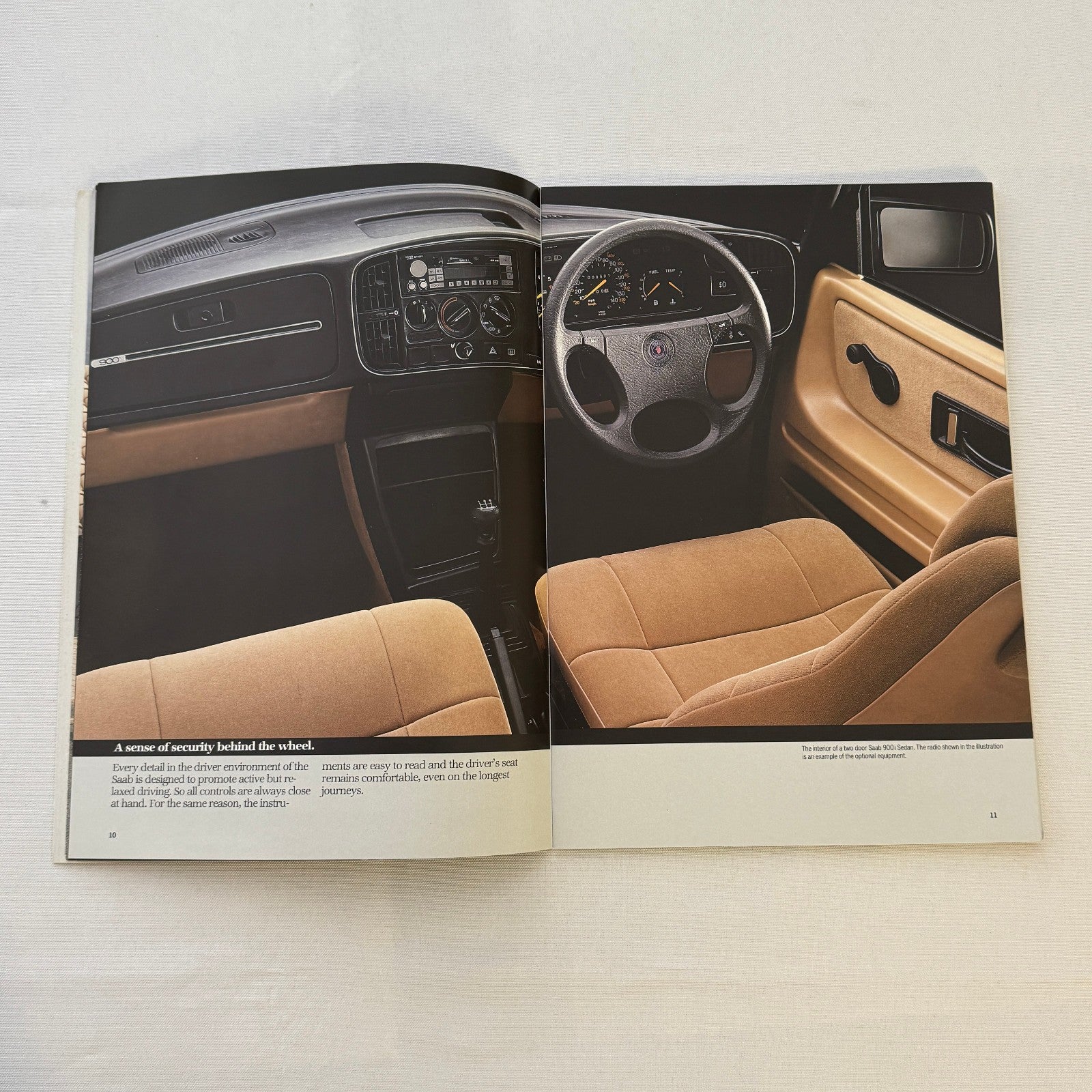 Vintage Saab 900 900i Car Sales Brochure Catalog Saab 1986 1987