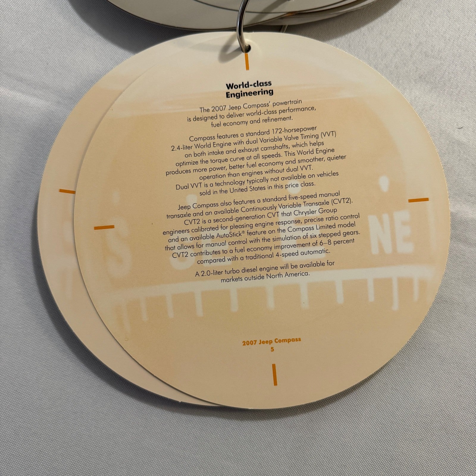 2007 Jeep Compass Press Kit Brochure with Photo CD