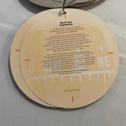 2007 Jeep Compass Press Kit Brochure with Photo CD