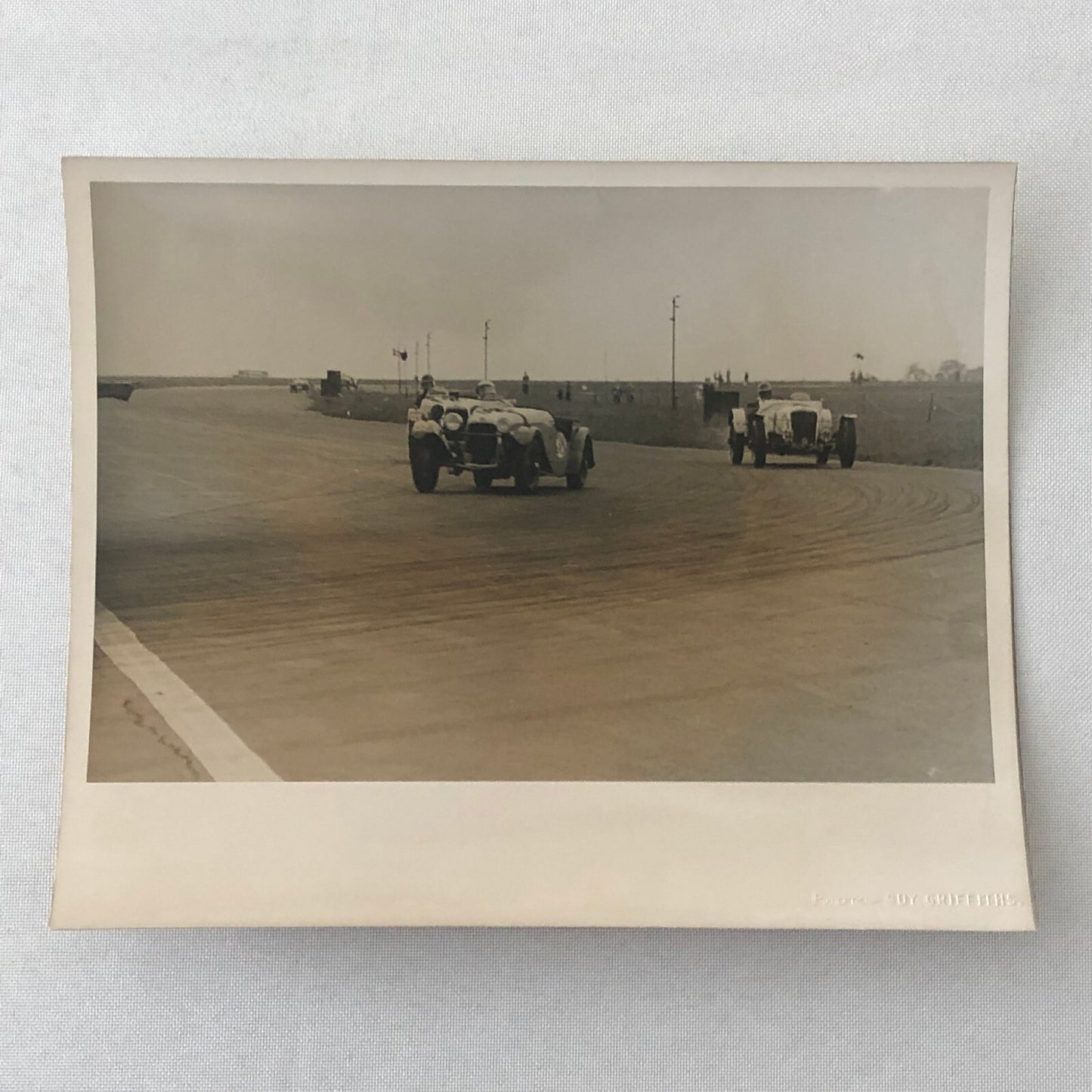 Vintage Car Racing Photo Photograph Print 1952 Guy Griffiths UK 