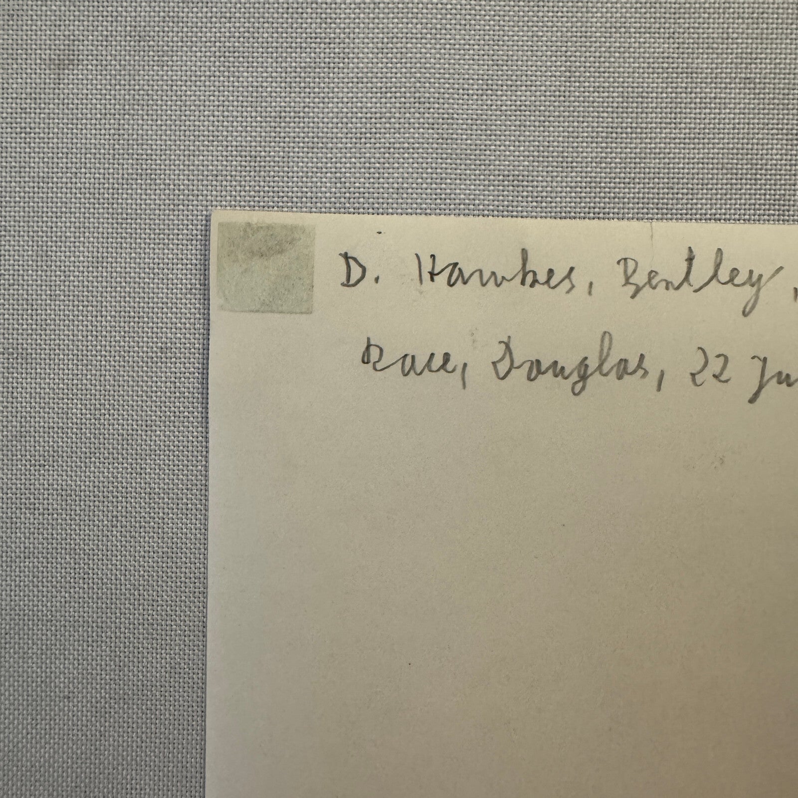 1922 Tourist Trophy TT Race Racing Photo Photograph Vintage WD Hawkes Bentley