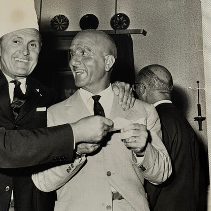 Juan Manuel Fangio Louis Chiron Nino Farina Press Photo Photograph 1962 Racing