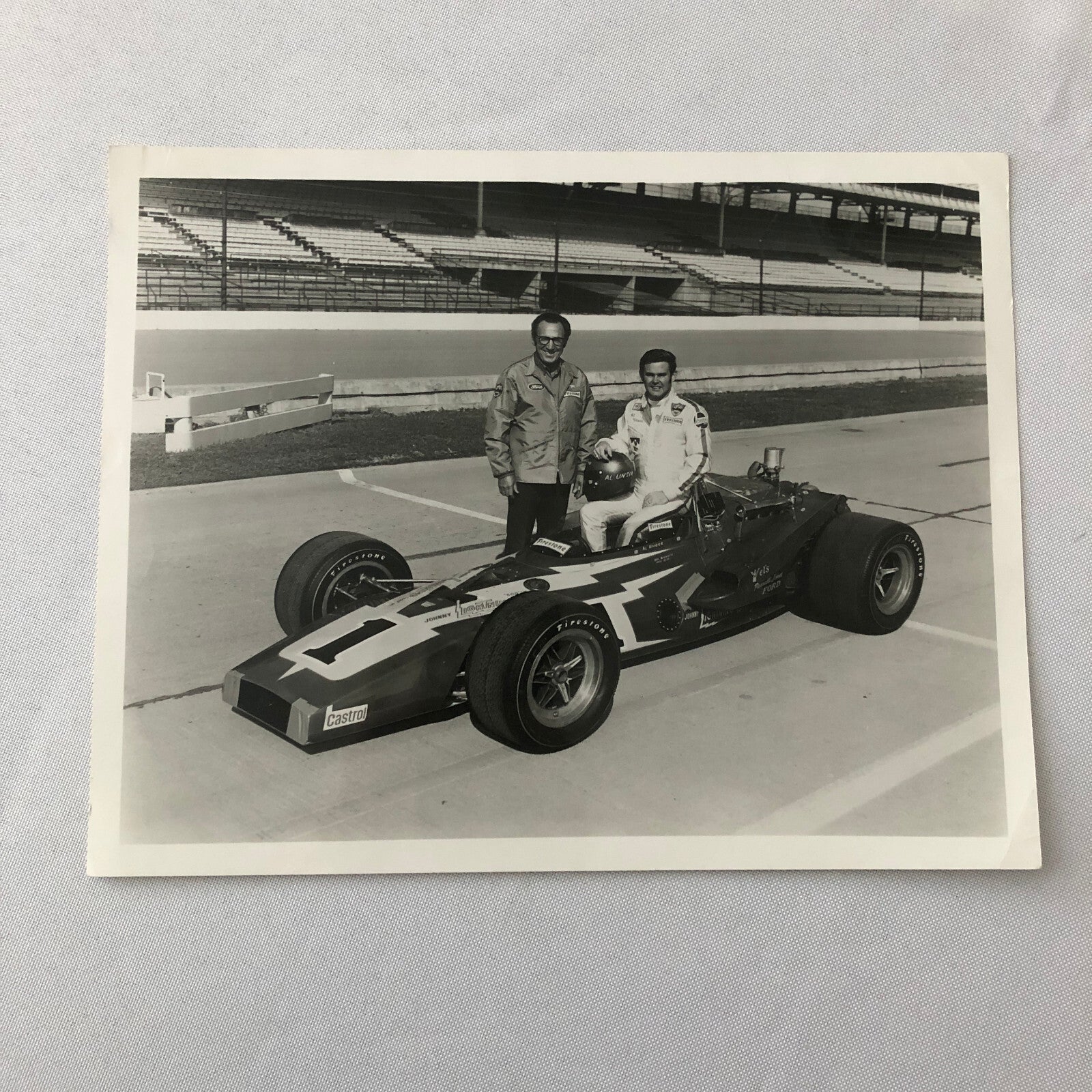 Indianapolis Indy 500 Racing Car Photo Photograph Al Unser Parnelli Jones +