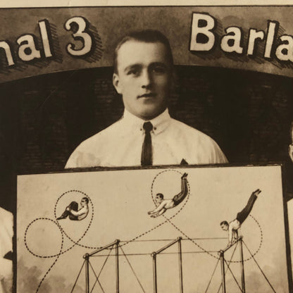 Circus Acrobat Performer Act Postcard Post Card Vintage 3 Barlay Brothers