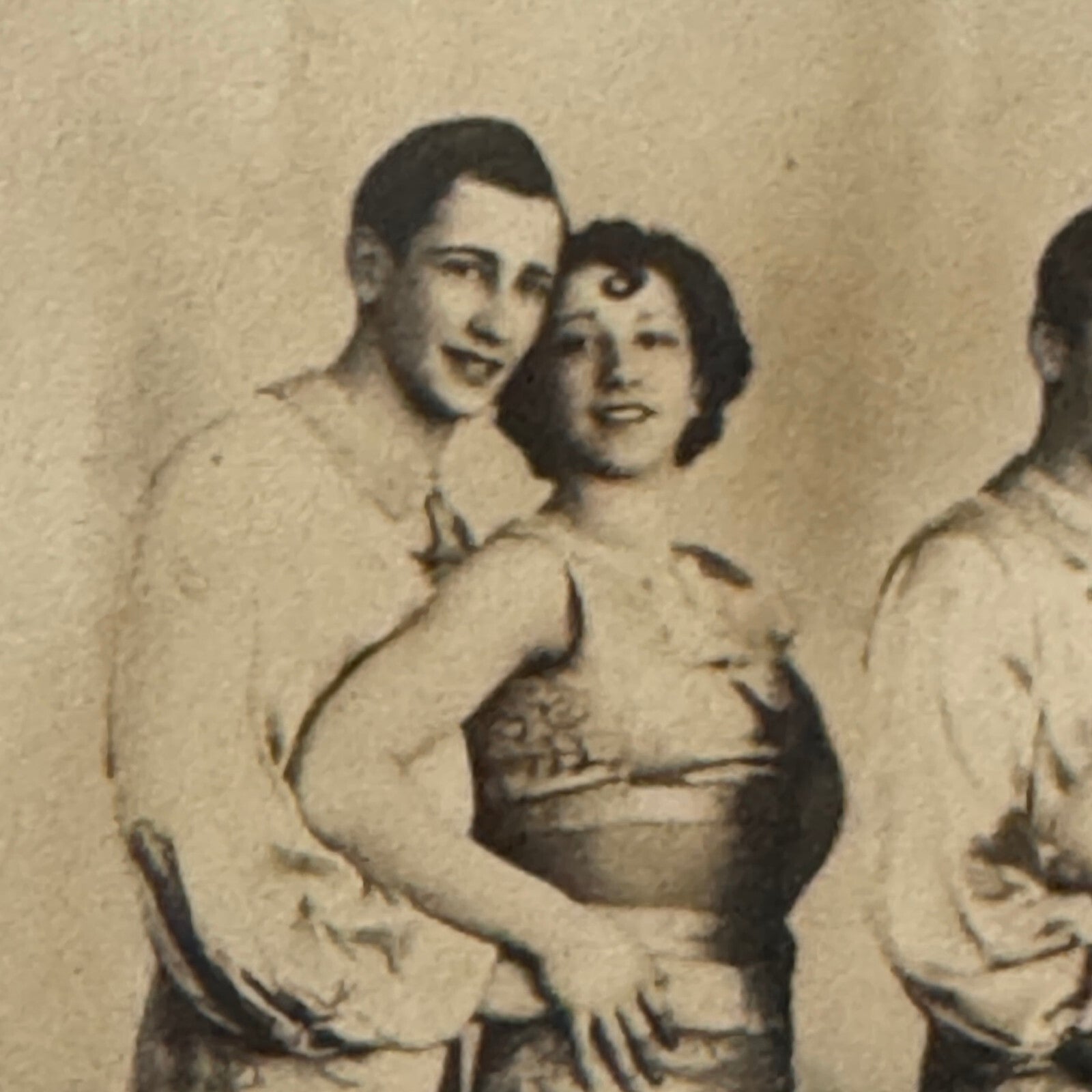 Circus Rollerskating Roller Skate Circus Act Photo Photograph Postcard Vintage