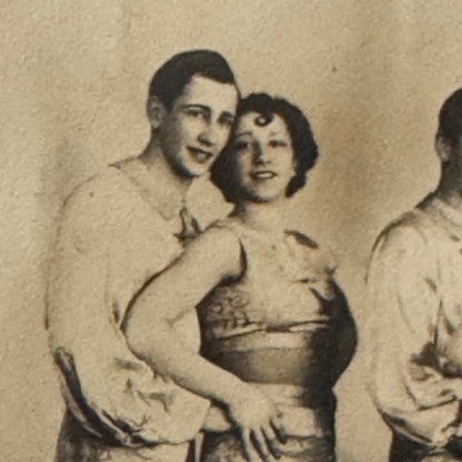 Circus Rollerskating Roller Skate Circus Act Photo Photograph Postcard Vintage