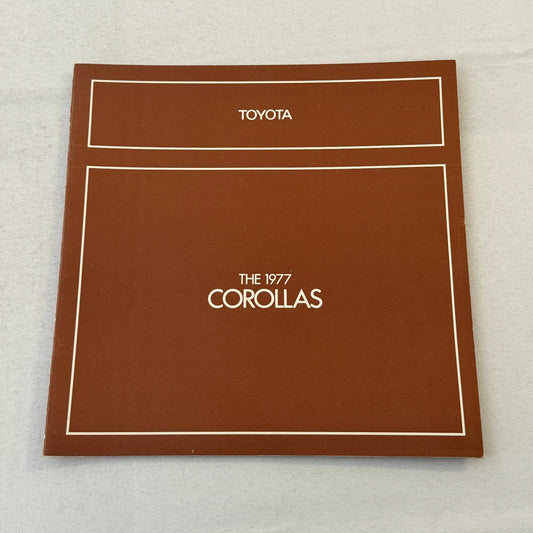 1977 Toyota Corolla Car Sales Brochure Catalog SR5 SR-5 Liftback Hardtop Wagon