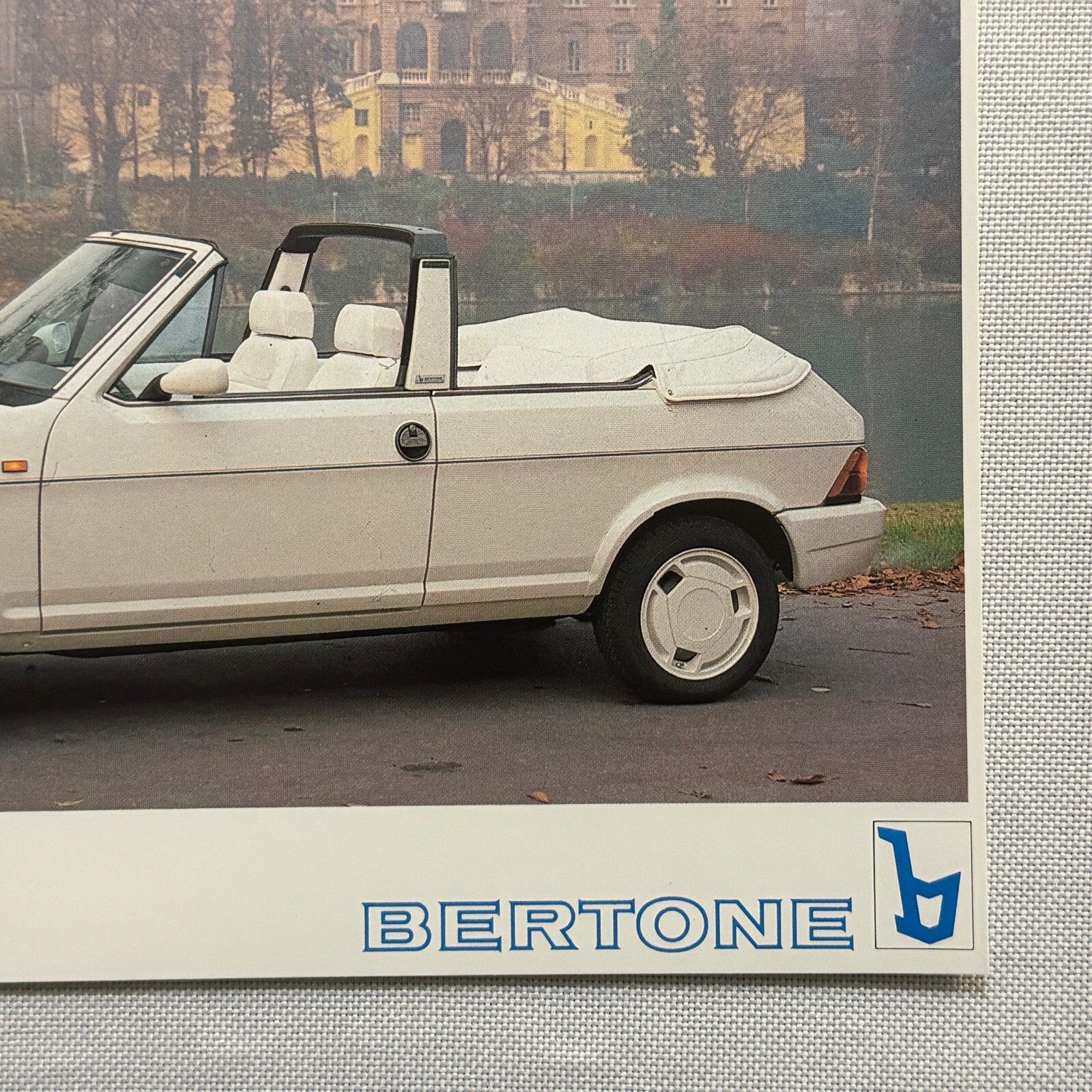 Bertone Cabrio Convertible Cabriolet Sales Sheet Brochure Mini Poster 1985