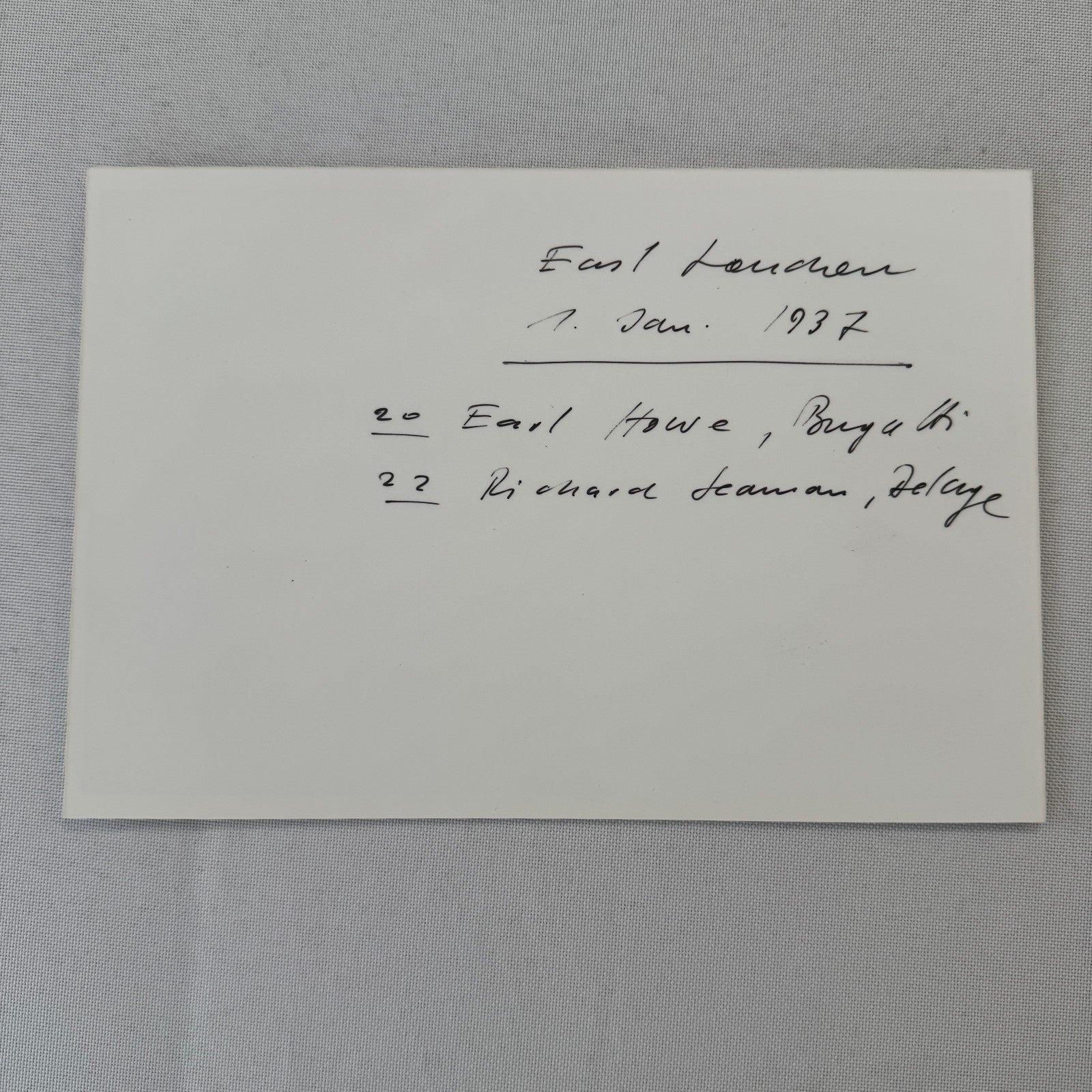 Racing Photograph 1937 Richard Seaman Delage Earl Howe Bugatti Photo Photograph