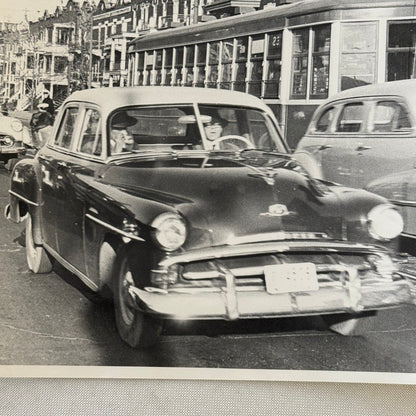 Vintage Photograph Car Automobile Street Scene Photo Print
