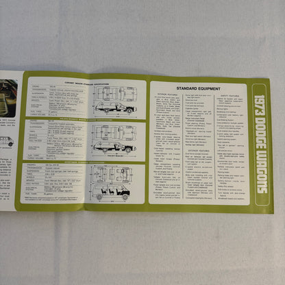 1973 Dodge Station Wagon Sales Brochure Catalog Dodge Coronet Polara Monaco Van