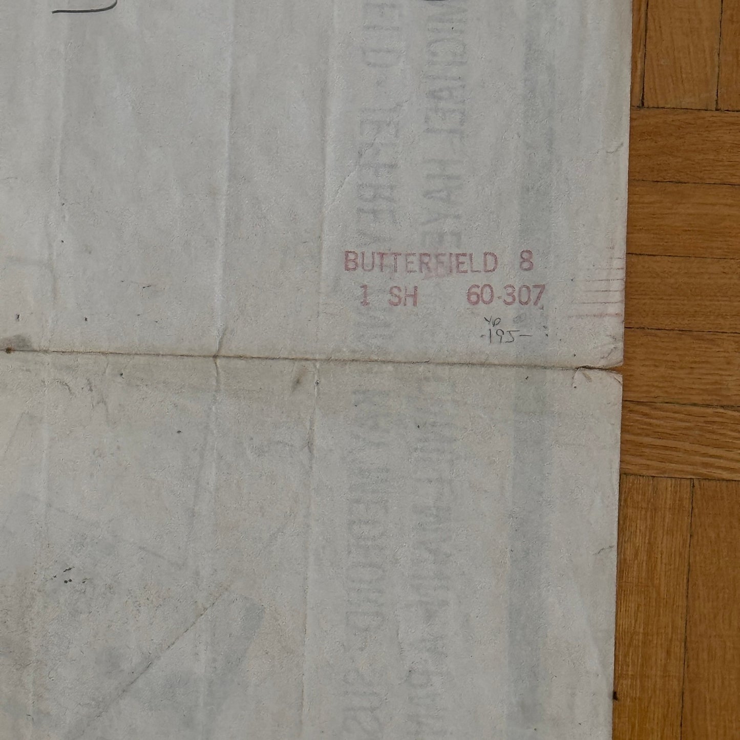 Vintage Movie Poster Butterfield 8 1960 Elizabeth Taylor Film