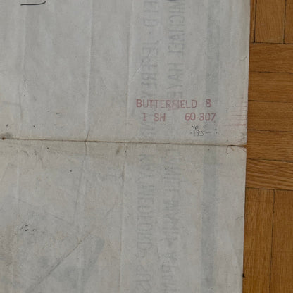 Vintage Movie Poster Butterfield 8 1960 Elizabeth Taylor Film