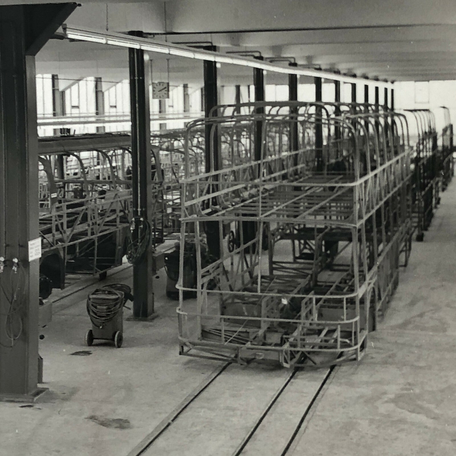 Vintage Plaxton Coachworks Bus Factory Photo Photograph Truck 