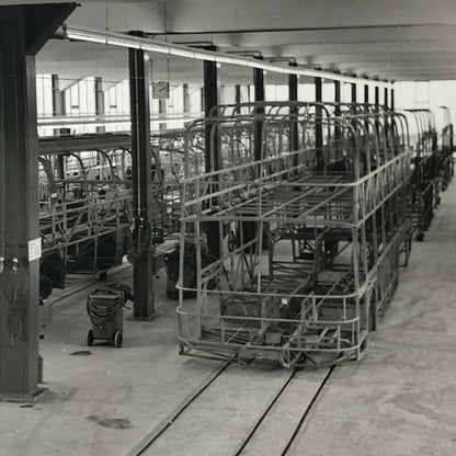 Vintage Plaxton Coachworks Bus Factory Photo Photograph Truck 