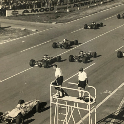 Vintage Racing Car Photo Photograph - Grid Start 