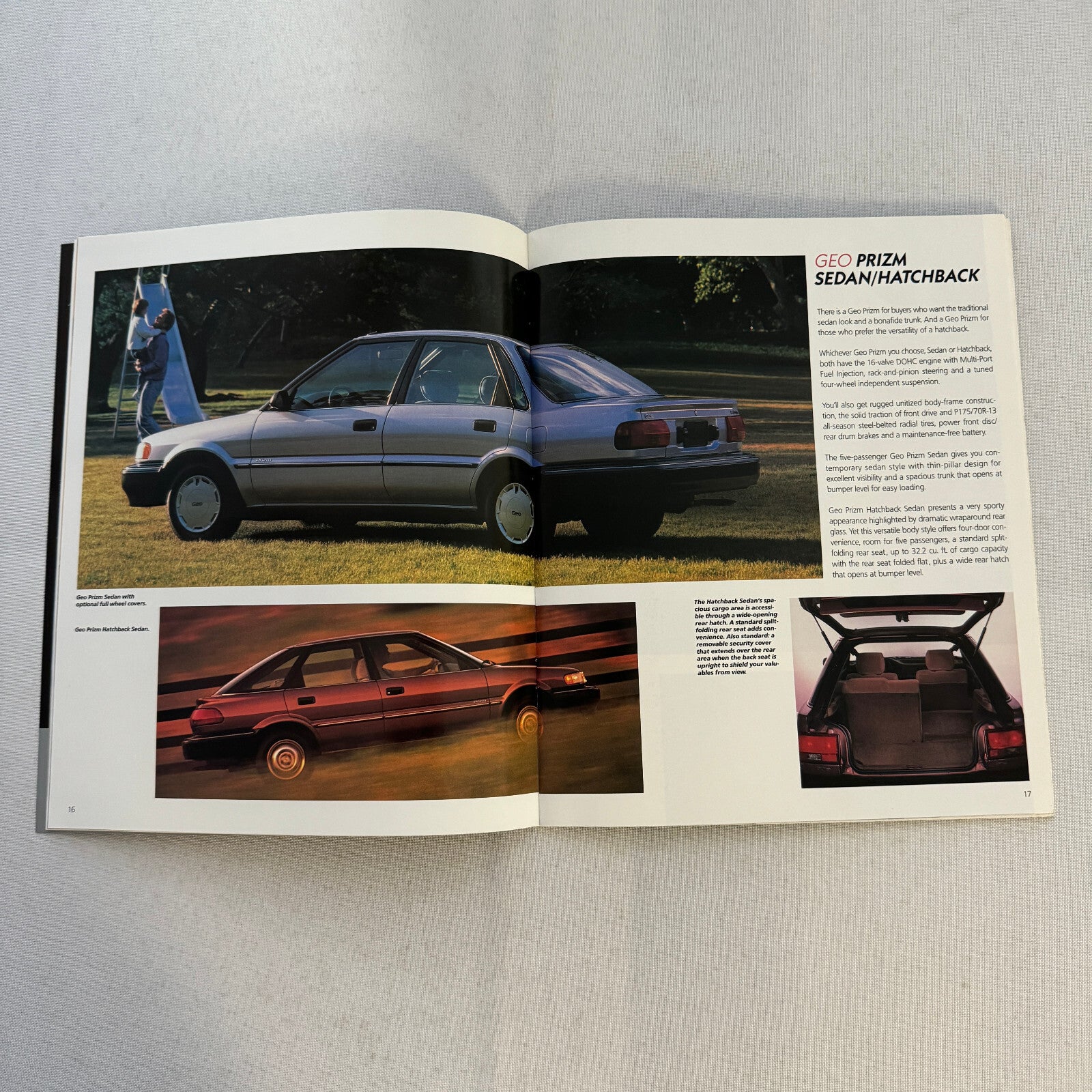 1990 Geo Car Sales Brochure Catalog Geo Metro Prizm Storm Tracker