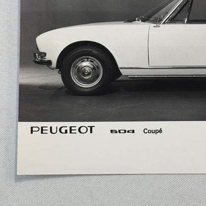 1971 Peugeot 504 Coupe Factory Press Photo Photograph Vintage