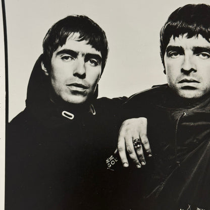 Oasis Publicity Press Photo Photograph Liam Gallagher Noel Gallagher 1997