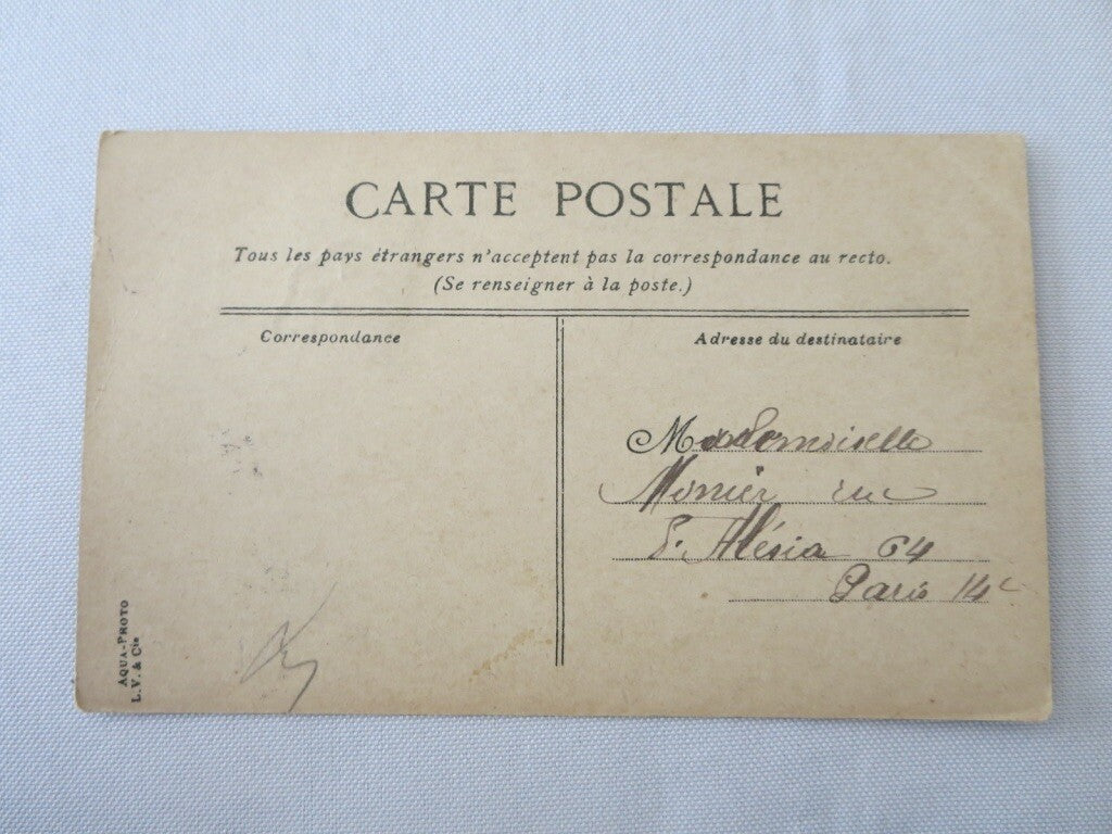 Early Postcard Circuit de la Sarthe Racing Car Post Card French France w/ Stamp 