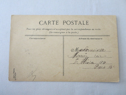 Early Postcard Circuit de la Sarthe Racing Car Post Card French France w/ Stamp 