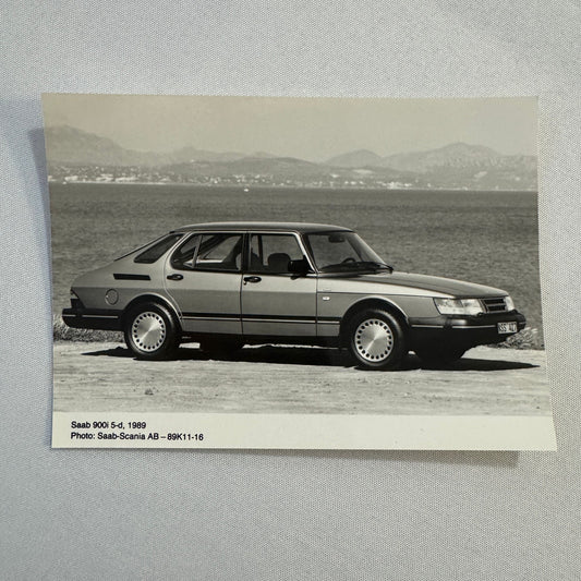 1989 Saab 900i 5 Door Car Automobile Factory Press Photo Photograph Saab 900 i