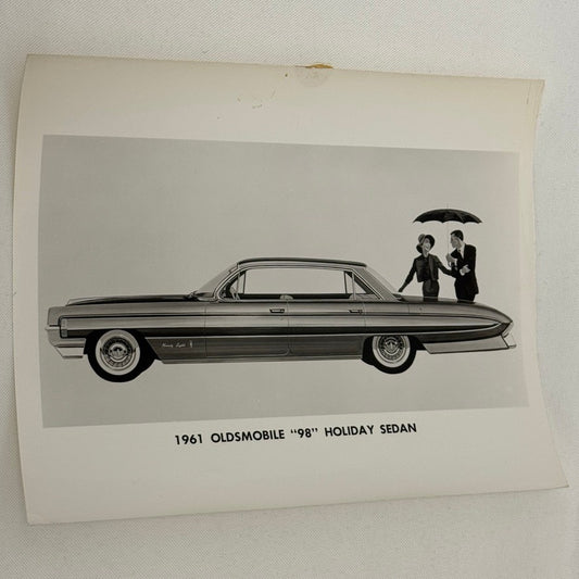 1961 Oldsmobile 98 Holiday Sedan Car Photo Photograph Ninety Eight