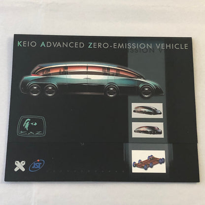 KEIO University Japan Electric Concept Car KAZ Press Kit Photo 35mm slides +
