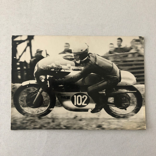 Vintage Motorcycle Racing Photo Photograph Print Germany